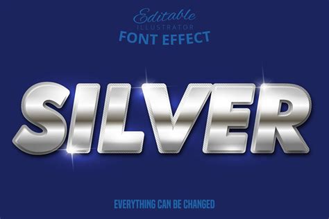 silver text|Silver Text Effect Vector Images .